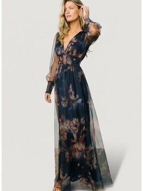 NWT BALTIC BORN LAYLA TULLE MAXI DRESS